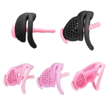 2025 New Male Chastity Cage Embedded Small Lock with Soft Silicone Tube 4 Rings