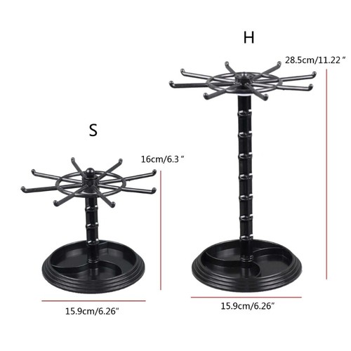 Rotating Jewelry Stand Rack Earrings Necklace Rings Display Organizer Holder - Picture 8 of 14