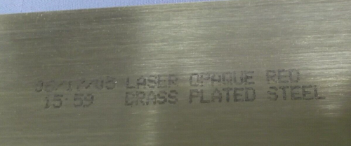 liquidation lot of laser brass plated steel red and blue sheet stock trophy part - Picture 2 of 6
