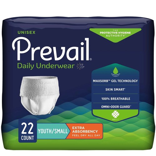 Prevail Extra Underwear Diaper YOUTH / SMALL ADULT, Pull On, PV-511 - Pack of 22 - Bild 1 von 4