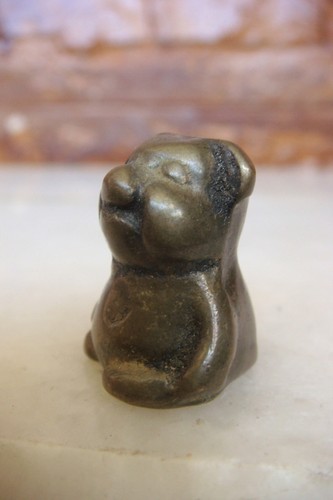 FIGURAS EN MINIATURA ANTIGUAS DE BRONCE de oso de peluche DE COLECCIÓN - Imagen 3 de 12