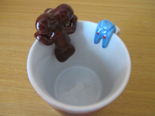 Diddl Diddlmaus Tasse Kaffeetasse Becher "Komm schlürf mit mir" mit 3D Figur - Bild 3 von 5