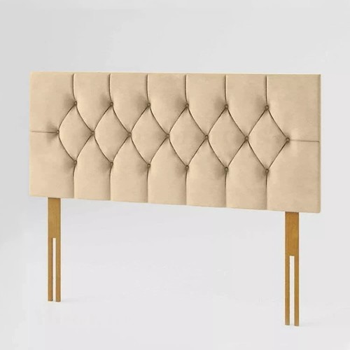 Headboard Plush Velvet Chesterfield Bedroom furniture - 3ft, 4ft, 4ft6, 5ft, 6ft - Picture 16 of 24
