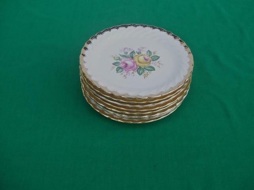 *QUBAN ROYAL CHINA* ( LOT OF 8 ) BREAD & BUTTER PLATES 22k GOLD UNUSED - Picture 5 of 5