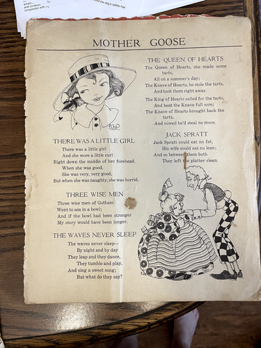 1934 Mother Goose Saalfield Publishing NO 992 Softcover - Picture 2 of 5