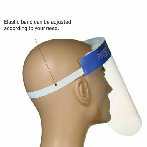2er Pack Safety Face Shield Schutz Abdeckung Guard Wiederverwendbar Transparent Antibeschlag - Bild 9 von 11