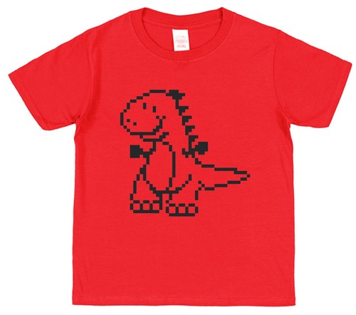 T-shirt dinosauro 8 bit pixel art dino pixel art animali anni 90 retrò computer regalo - Foto 7 di 19