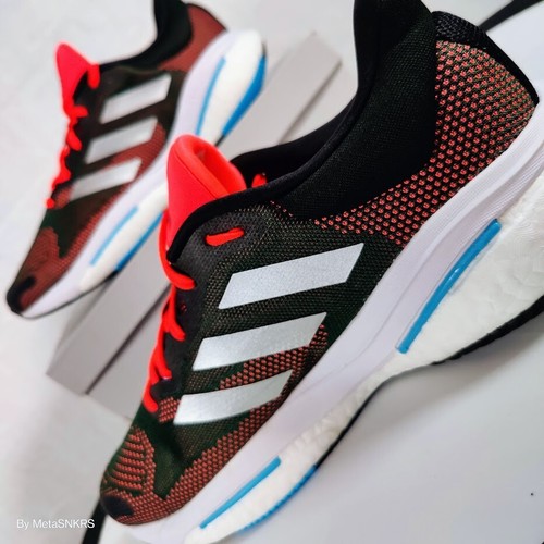Adidas US 13 Men's -Black/Orange/White/Blue - Running- Solarglide 5- H01162 -New - Picture 13 of 24