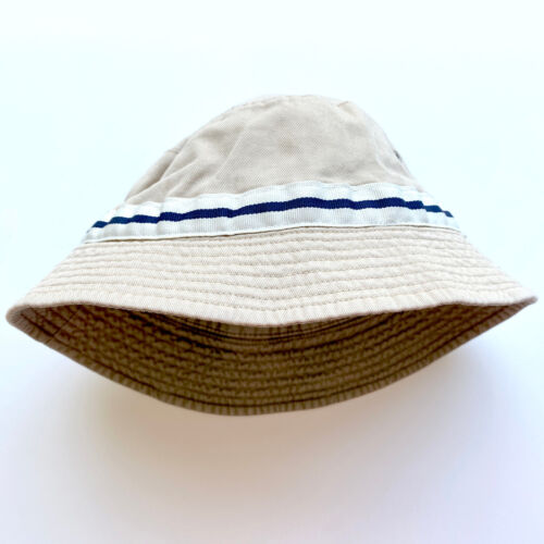 Sombrero Hanna Andersson Niños Cubo Sol Talla M 2-6 Reversible Beige Caqui Playa - Imagen 3 de 6