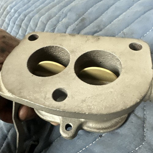 REAL 1950s 60s STROMBERG 97 2BBL CARBURETOR BASE EE-1 BASE & LINKAGE oem vtg - Picture 9 of 24