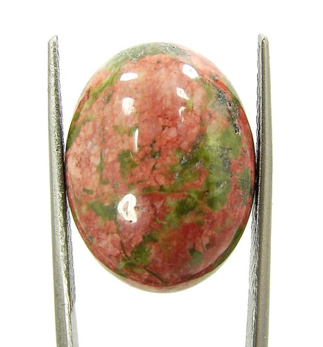 16.20 Ct Natural Green Unakite Loose Gemstone Cabochon Wire Wrap Stone - 60613 - Picture 1 of 5