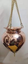 VEDIC Shirodhara Pot Copper 2.5 Ltr with Chain, Valve, and Nozzle