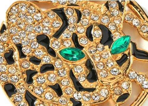 NUEVO EN CAJA ENORME Colgante de Leopardo "Gran Fianza con Joyas del Gato" de Coleccionables Reales de Adrienne® - Imagen 5 de 12