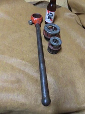 Ridgid 11-R Pipe threader,Ratcht'ng,1/2" & 1-1/4" Die,GD teeth,USA~GD+🤠R9.25