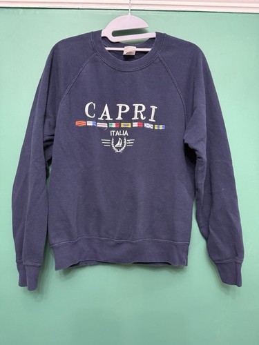 Mens Sweatshirt. Small. Blue. Capri Italia - Picture 1 of 4