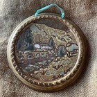 Vintage Dorothy Flint Crawyn Studio Pottery Hanging Wall Plaque Cottage Picture