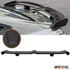 55" Universal Sedan Rear Trunk Spoiler Wing Carbon Fiber PRO Style W/ Adhesive