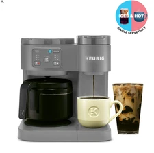 Keurig K Duo Essentials Pod Coffee Maker Hot & Iced Single Serve-Moonlight Grey