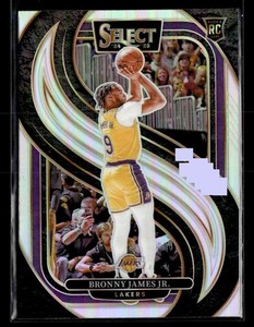 2024-25 Panini Select #179 Bronny James Jr. Silver Prizm RC