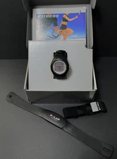 Polar F6 Fitness Watch - Black - Heart Rate Monitor with Chest Strap and Manual