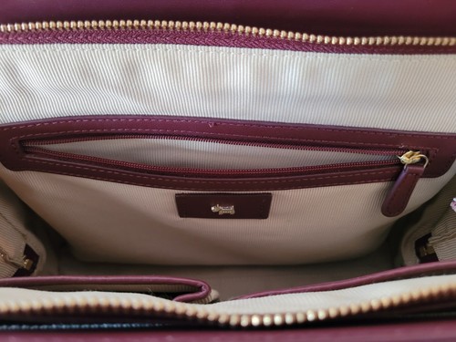 Radley London Liverpool Street Merlot Leather Shoulder Bag with Storage Dust Bag - Picture 20 of 24