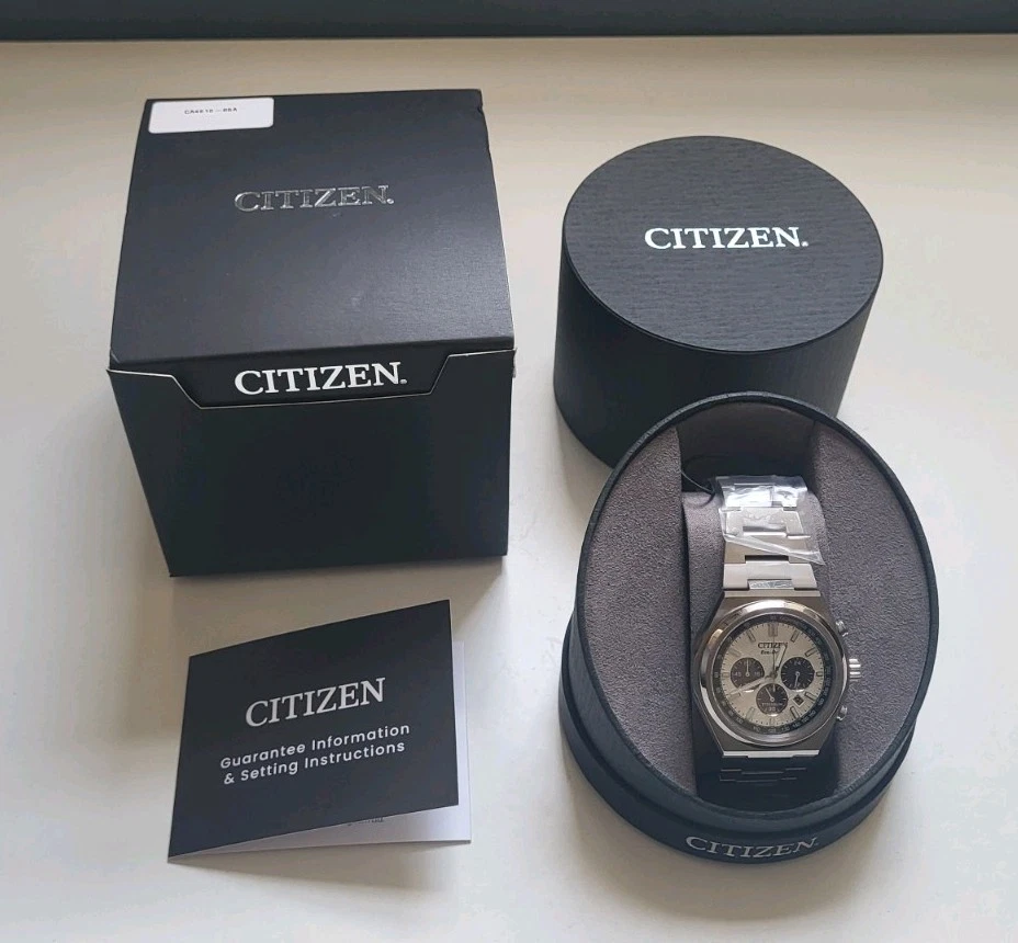 Citizen Zenshin Silver Dial Eco-Drive Analog 100M Men's Watch CA4610-85A