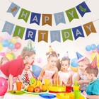 Dinosaur Birthday Party Supplies Happy Banner Decoration Bunting