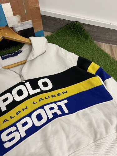 Polo Sport Ralph Lauren Womens Small Multicolr Hoodie Spellout Sweatshirt Ladies - Picture 3 of 10