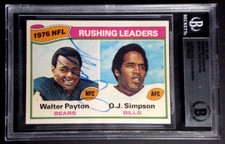 WALTER PAYTON SIGNED ORIGINAL 1977 TOPPS FOOTBALL CARD #3 BECKETT AUTOGRAPH HOF.