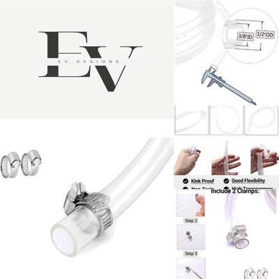 #ad Non Toxic 10 ft PVC Tubing Flexible Clear Hose for Water Air amp; Oil Transfer $17.99