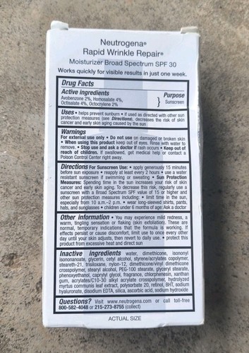 Neutrogena Rapid Wrinkle Repair Moisturizer 1oz Broad Spectrum SPF 30 - Picture 2 of 3