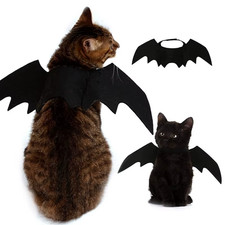 Pet Cat Dog Bat Wings Costume Halloween Cosplay Harness Dress Up Outfit