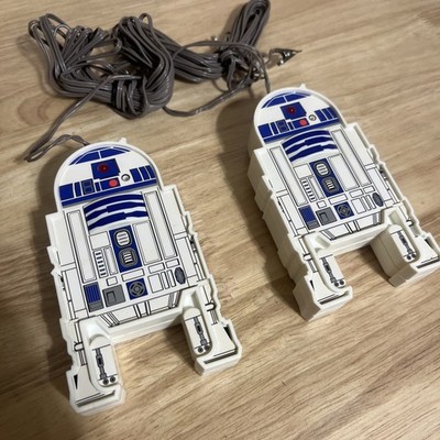 (2) Star Wars R2-D2 Plastic Character Piece Collectible Project Rocket Launcher