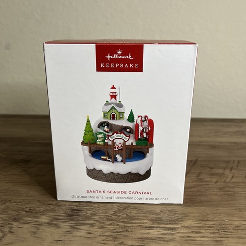 2024 Hallmark Santa’s Seaside Carnival Light Sound Motion Ornament NIB - Picture 1 of 13