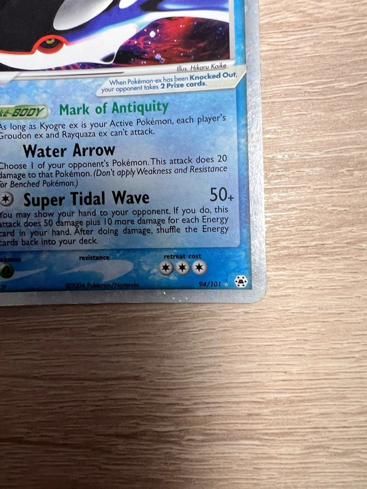 Pokémon Kyogre ex (HL 94) EX Hidden Legends Holo 2004 - Gut Englisch - Bild 4 von 4