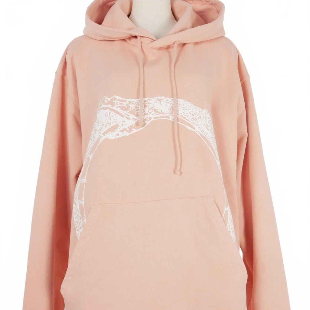 Abito Maison Margiela MM6 stampa serpente oversize con cappuccio rosa M