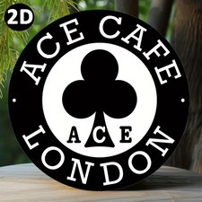 ACE CAFE LONDON Targa rotonda in alluminio 20x20 cm evento moto 2D