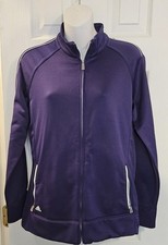 Adidas Golf Women's Climalite Full Zip Jacket  Stretch Purple Size Medium