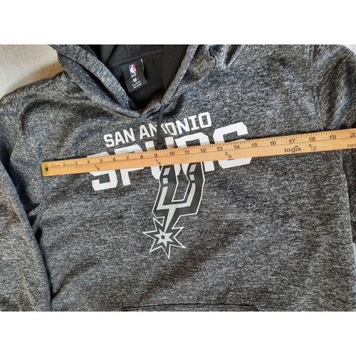 NBA Men XL San Antonio Spurs Jersey con logo artístico con cordón sudadera gris - Imagen 5 de 8