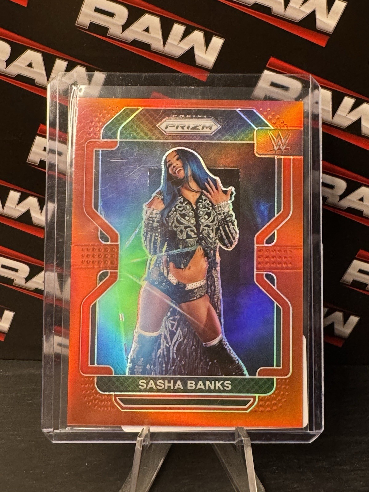 2022 Panini Prizm WWE - Sasha Banks #102 Red Prizm /299