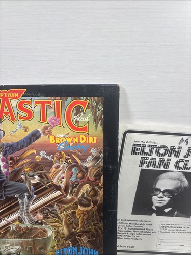 Elton John Captain Fantastic 1975 LP Includes Poster Booklet DJLPX1 Rock - Picture 6 of 24