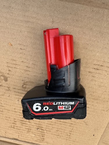 GENUINE MILWAUKEE M12B6 M12 6.0AH RED LITHIUM-ION BATTERY
