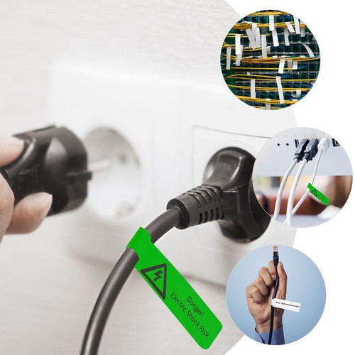 20 Sheets Wire Label Stickers Office Identification Labels Cable Organizer - 第 12/12 張圖片