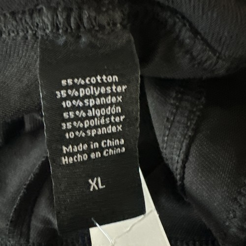 HUE Denim Leggings Mujer XL Negro Elastizado Jeggings Bolsillos Cintura Alta - Imagen 7 de 7