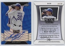 2018 Leaf Metal Draft Blue Wave /20 Sean Hjelle #BA-SH1 Auto