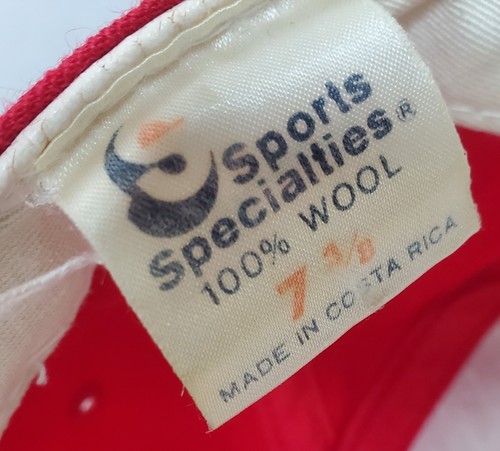 Vintage 90s Sports Specialties The Pro Chicago Bulls Fitted Wool Hat ~ DAMAGED - Picture 10 of 11