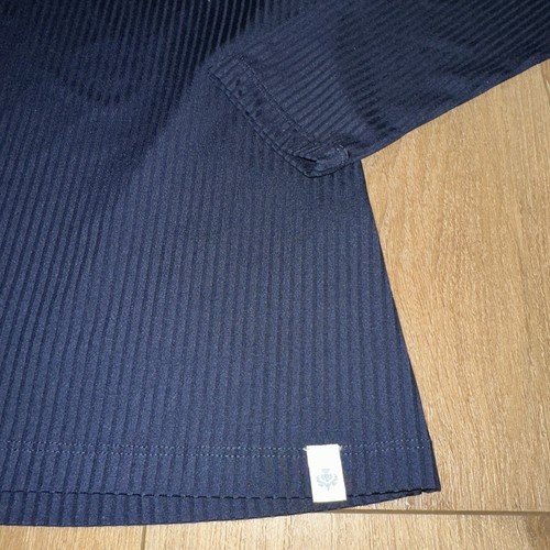 Lady Hagen Women's Rib Trim Long sleeve Golf 1/4 Zip Top Shirt, Navy, Medium NEW - Picture 5 of 9