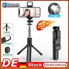 Bluetooth Selfie Stick Stativ mit Licht praktisch Stativstange mit Fernbedienung