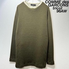 Vhtf 1996 tricot Comme Des Garcons Wool Layered Rib Knit Women Japan One Size