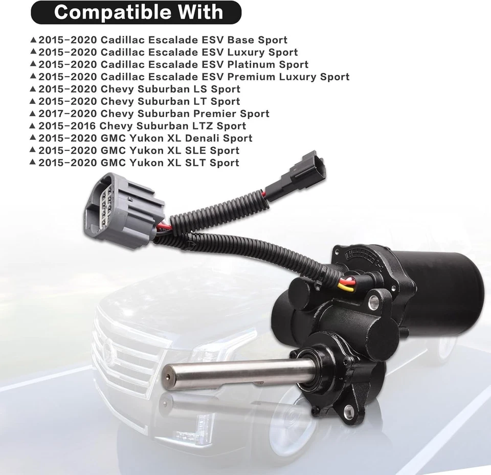 Motor de estribo eléctrico del lado del pasajero delantero derecho compatible para Cadillac Foto 2 de 4